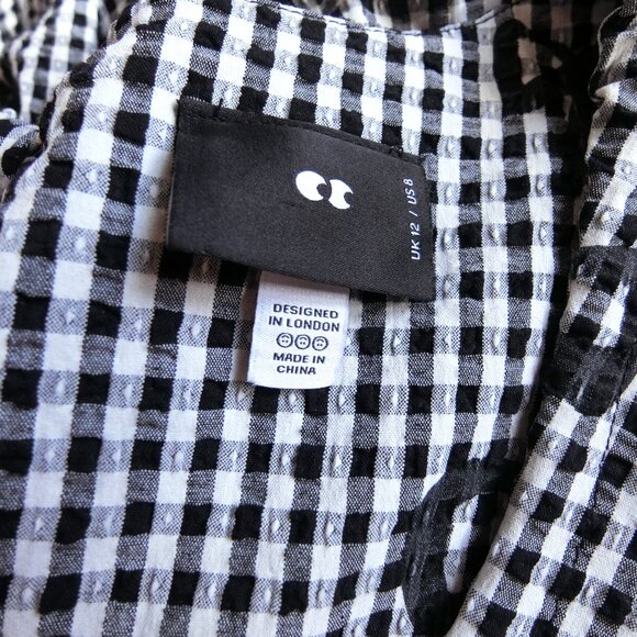 Lazy Oaf All Bows Gingham Babydoll Dress | UK 12 / US 8 - Picture 6 of 8